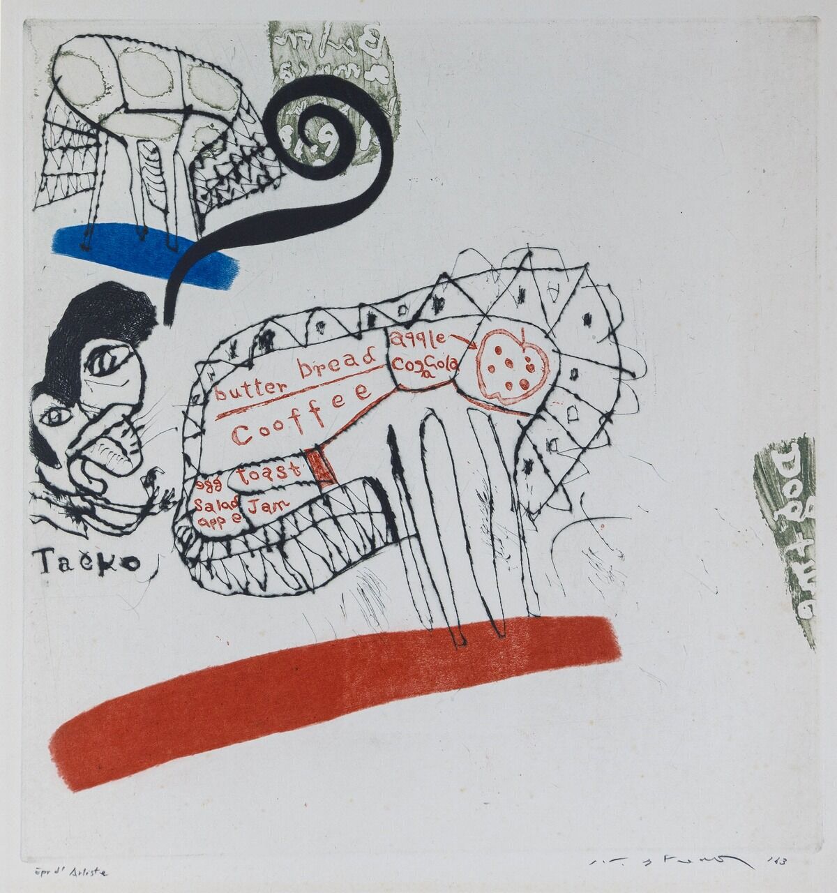 池田満寿夫_タエコの朝食tri