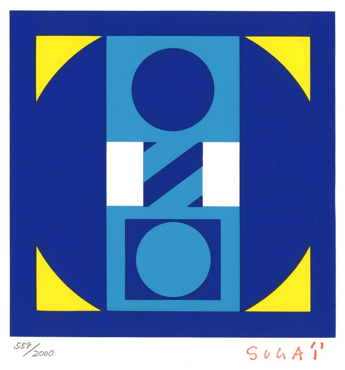 082）菅井汲「青」