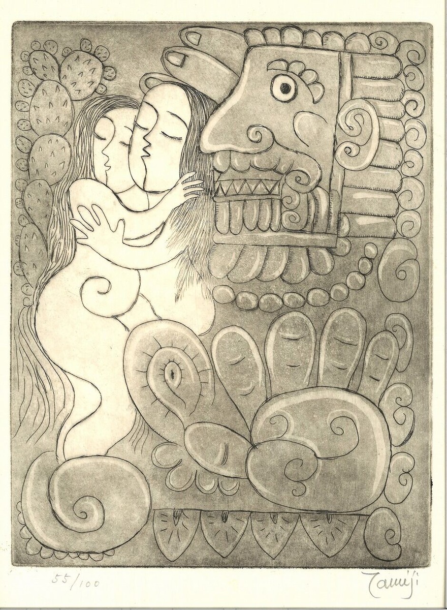 1200-北川民次《メキシコの恋人》