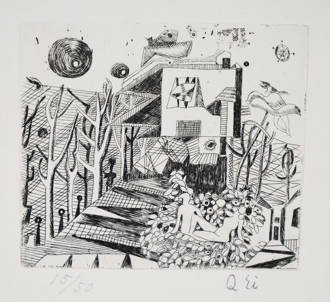 瑛九_ 銅版画‗No.1 (1)