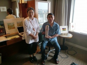 afafにて社長と田村さん