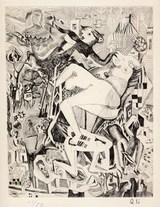 瑛九「音楽」銅版