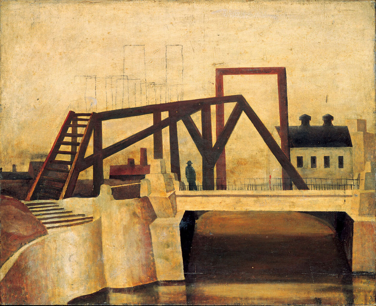 松本竣介_Y市の橋_221216_色調整03