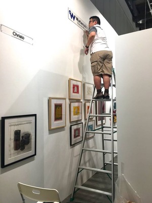 シンガポール・設営中