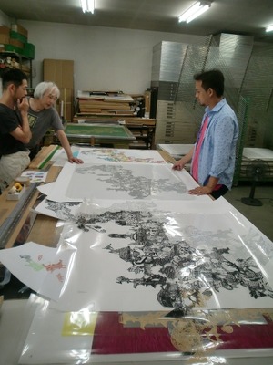 20130816/石田工房にて光嶋さん2