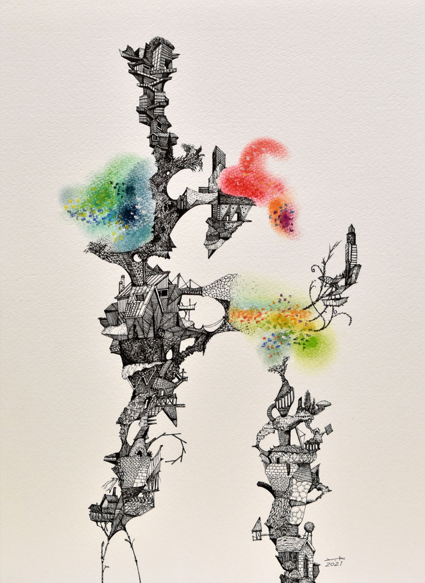 幻想都市風景-2021PASTEL-1