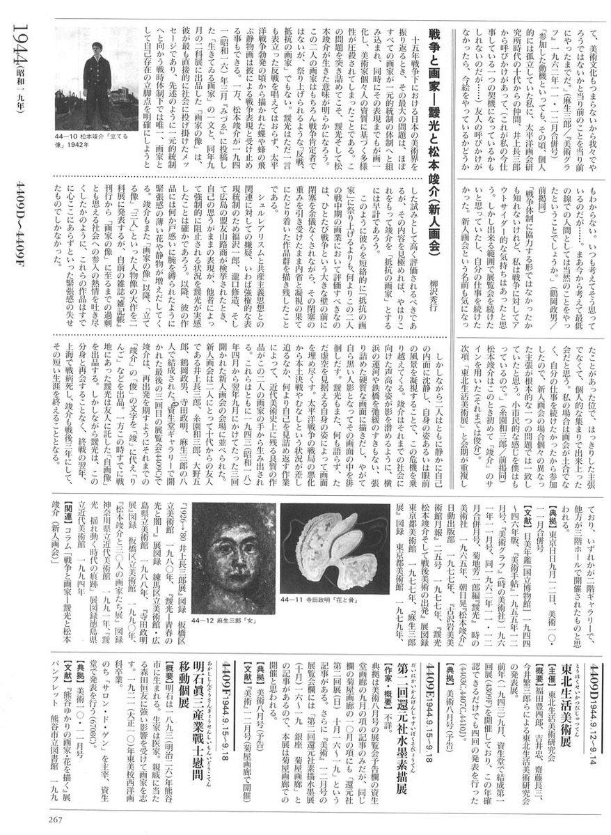 資生堂G史267頁第3回新人画会展