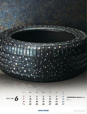 東洋タイヤ2019カレンダー6月