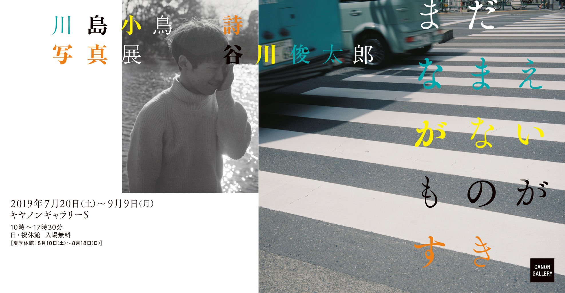 川島小鳥写真展DM
