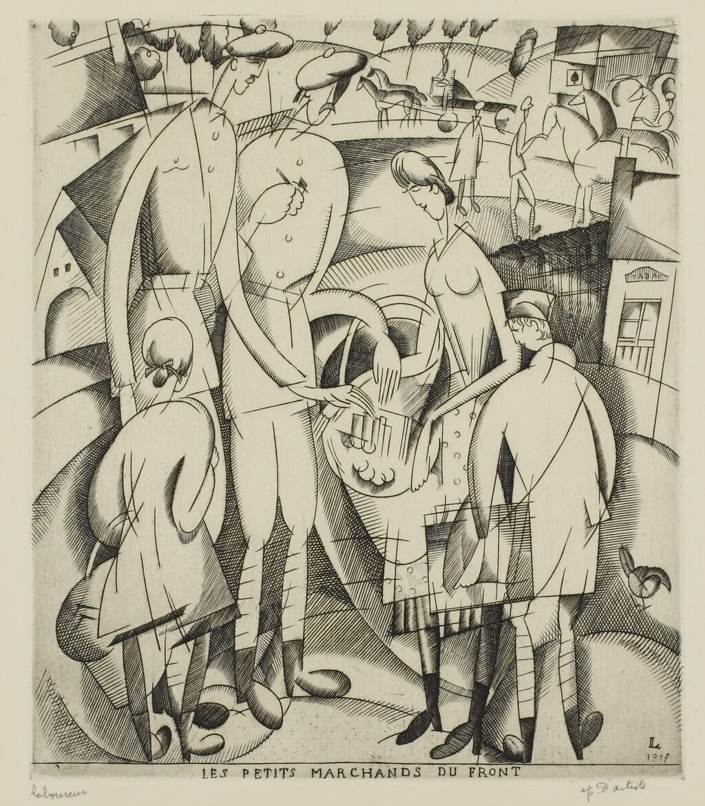 3_ラブルール_前線の小さな売り子たち_町田市立国際版画美術館所蔵