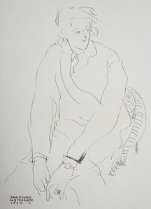 松本竣介 素描 トリミング