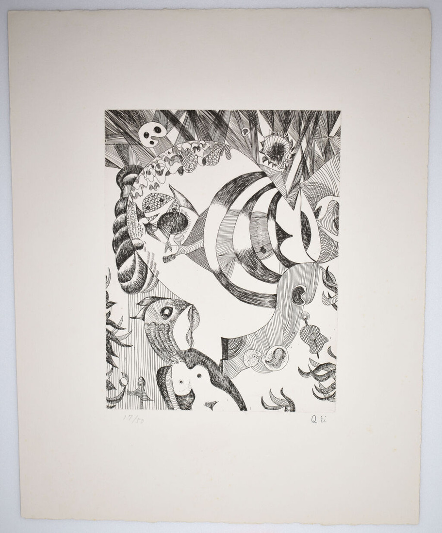 瑛九‗銅版画‗No.14 (2)