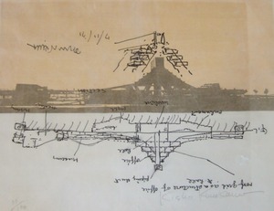 黒川紀章　木版