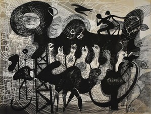 13_In the sea_1954_42.7x54.5cm