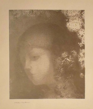 オディロン・ルドン「子供の顔と花」