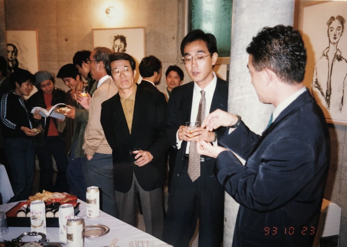 14　1993年　「舟越桂新作版画展」にて