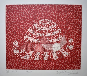 草間彌生帽子（赤）21