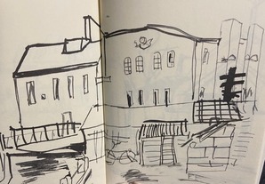 図３　変電所のスケッチ　『TATEMONO』より