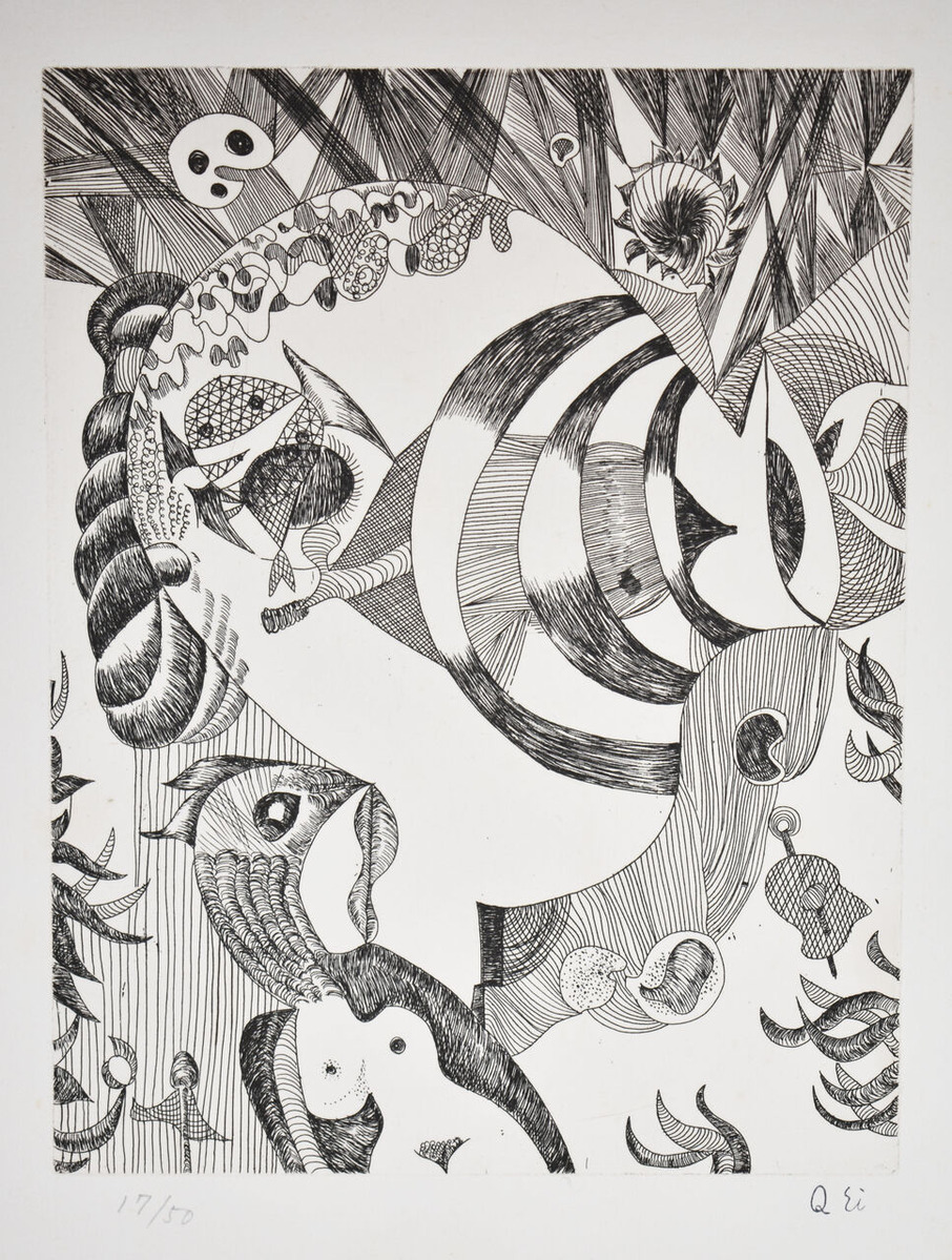 瑛九‗銅版画‗No.14 (1)