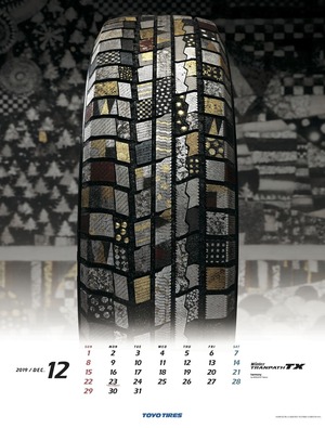 東洋タイヤ2019カレンダー12月