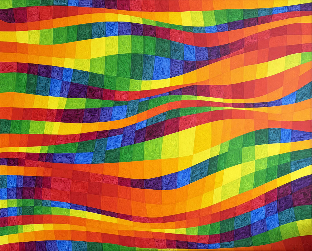 靉嘔《Rainbow field Finnegans Wake #12》