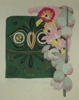 関野準一郎「メキシコ鳥と蘭」