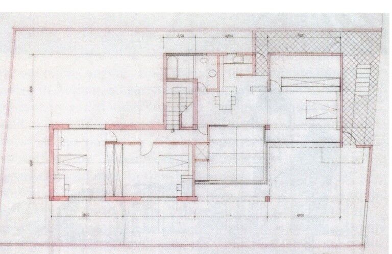 貝島邸 初期案平面検討図