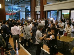 afafにてレセプション