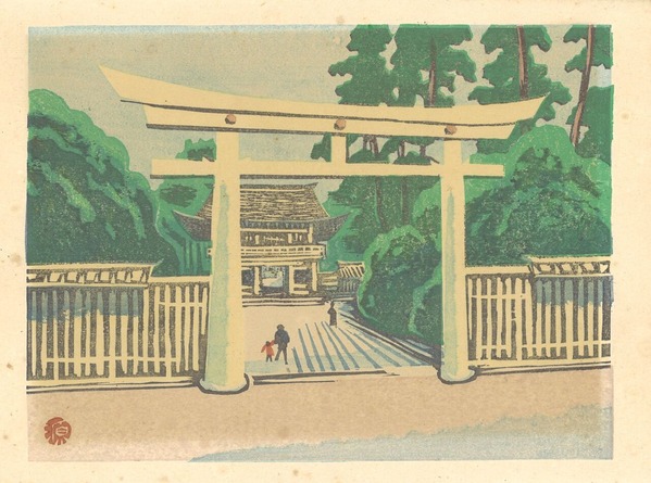 東京回顧図絵山口源「明治神宮」