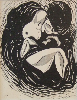 恩地孝四郎「母子像」600