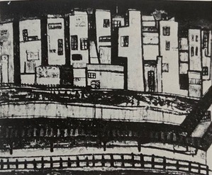 図4 松本竣介『建物』1935年