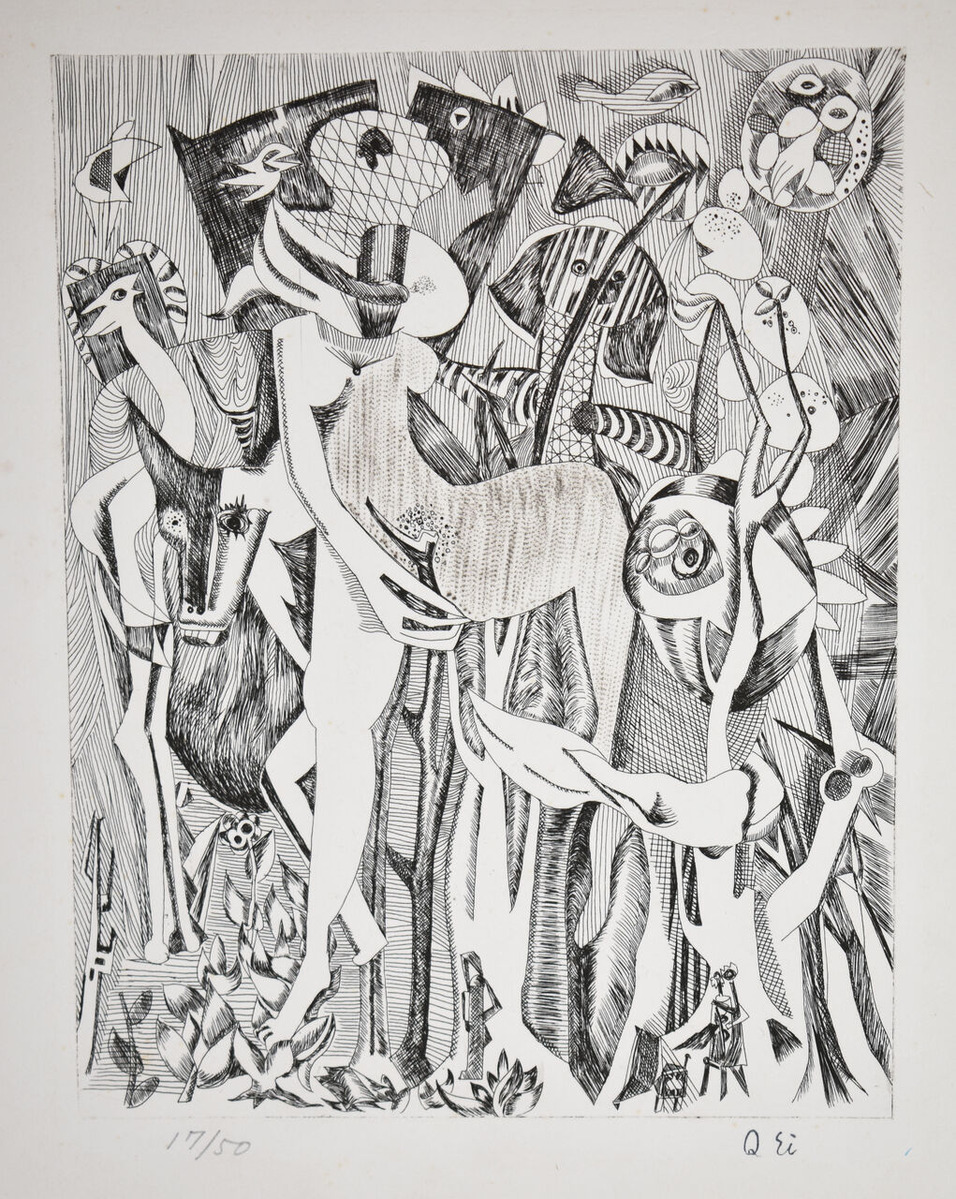 瑛九‗銅版画‗No.7 (1)