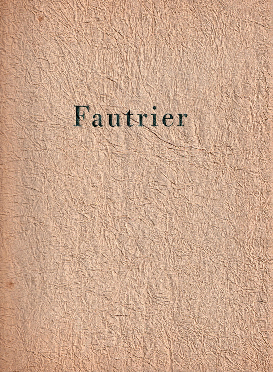 図版６.「フォートリエ展」表紙（1959年11月南画廊刊）